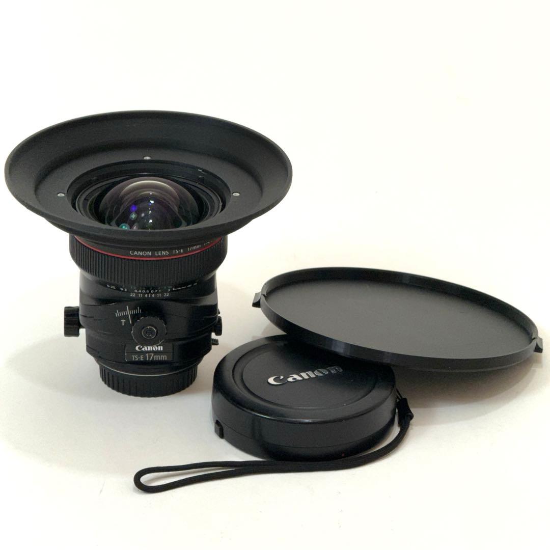 【並品】Canon TS-E17mmF4L＋3Dプリンター特注レンズフード付