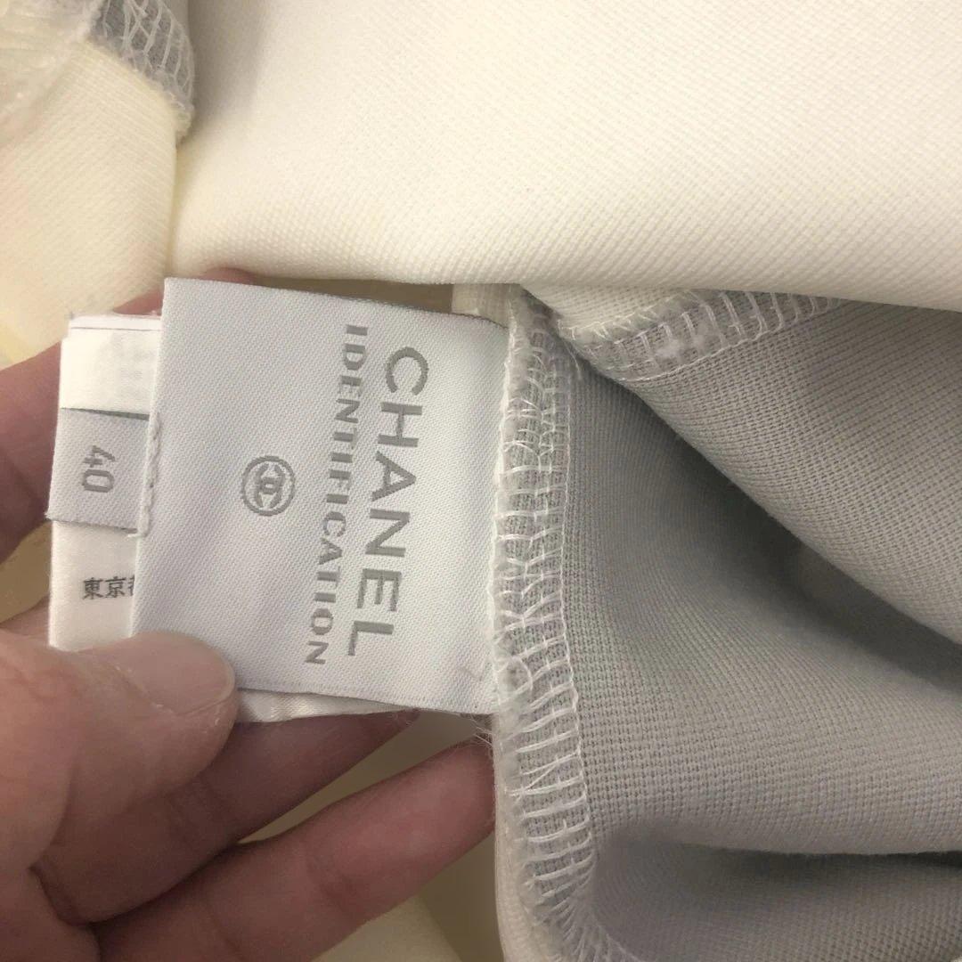 美品 シャネル スポーツライン ココマーク　Tシャツ チビT ストレッチ　40