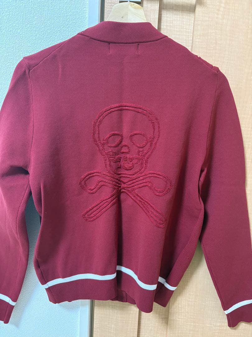 新品同様MARK&LONA ワインレッド カーディガン