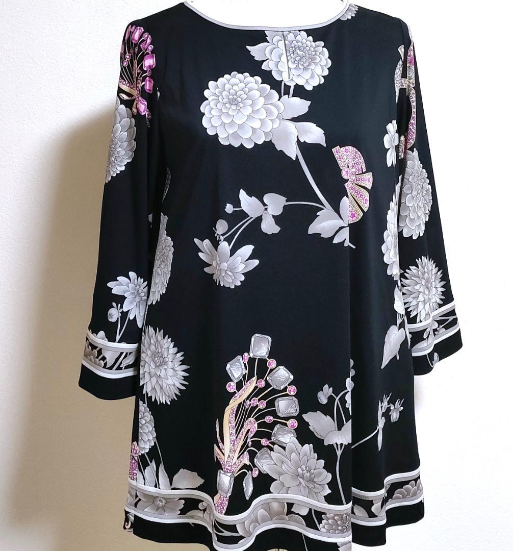 大きいサイズ 42❤️極美品❤️レオナール チュニッック❤️Aライン ワンピース