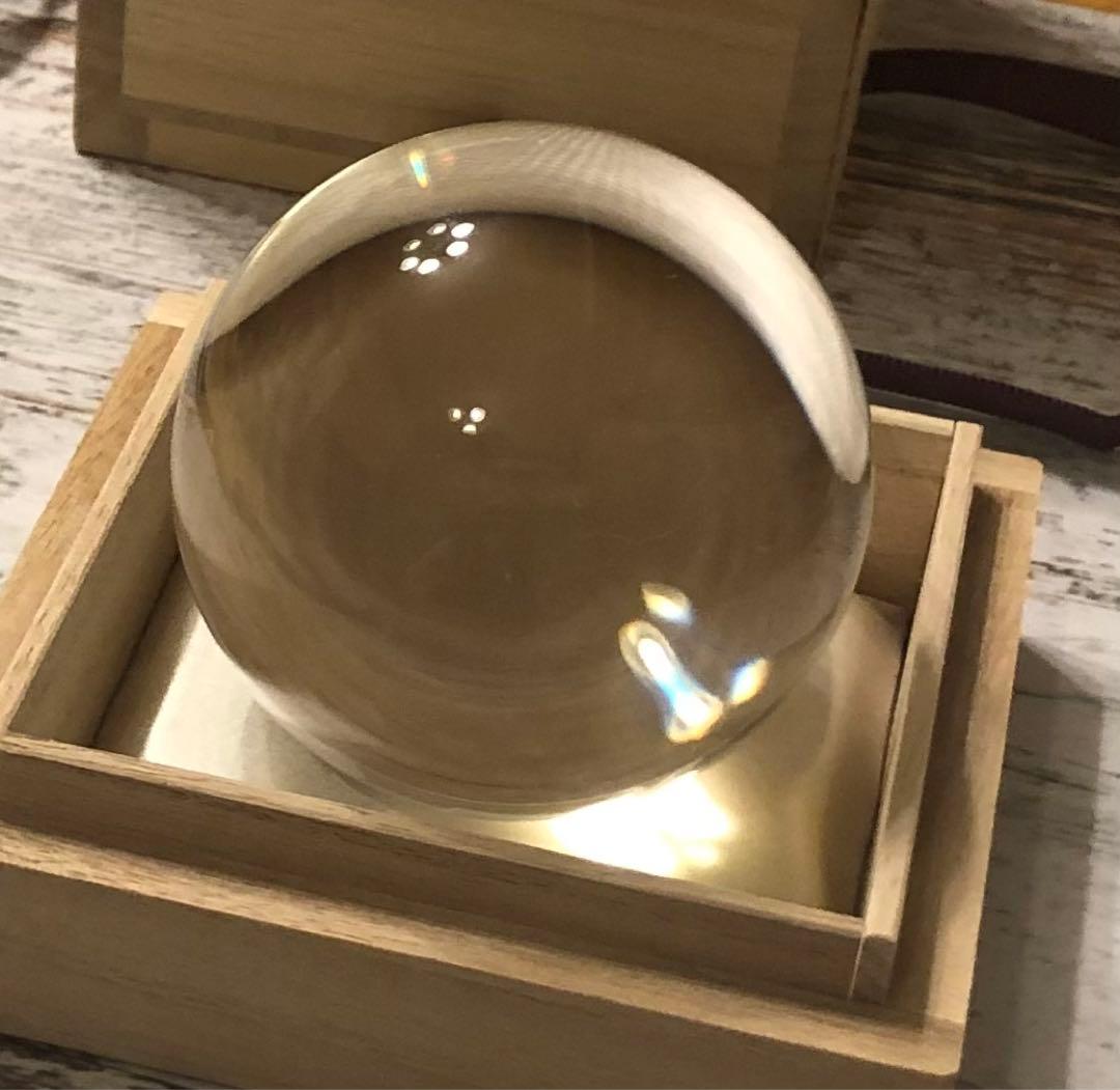 無色透明　天然水晶玉