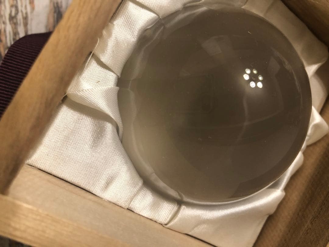 無色透明　天然水晶玉