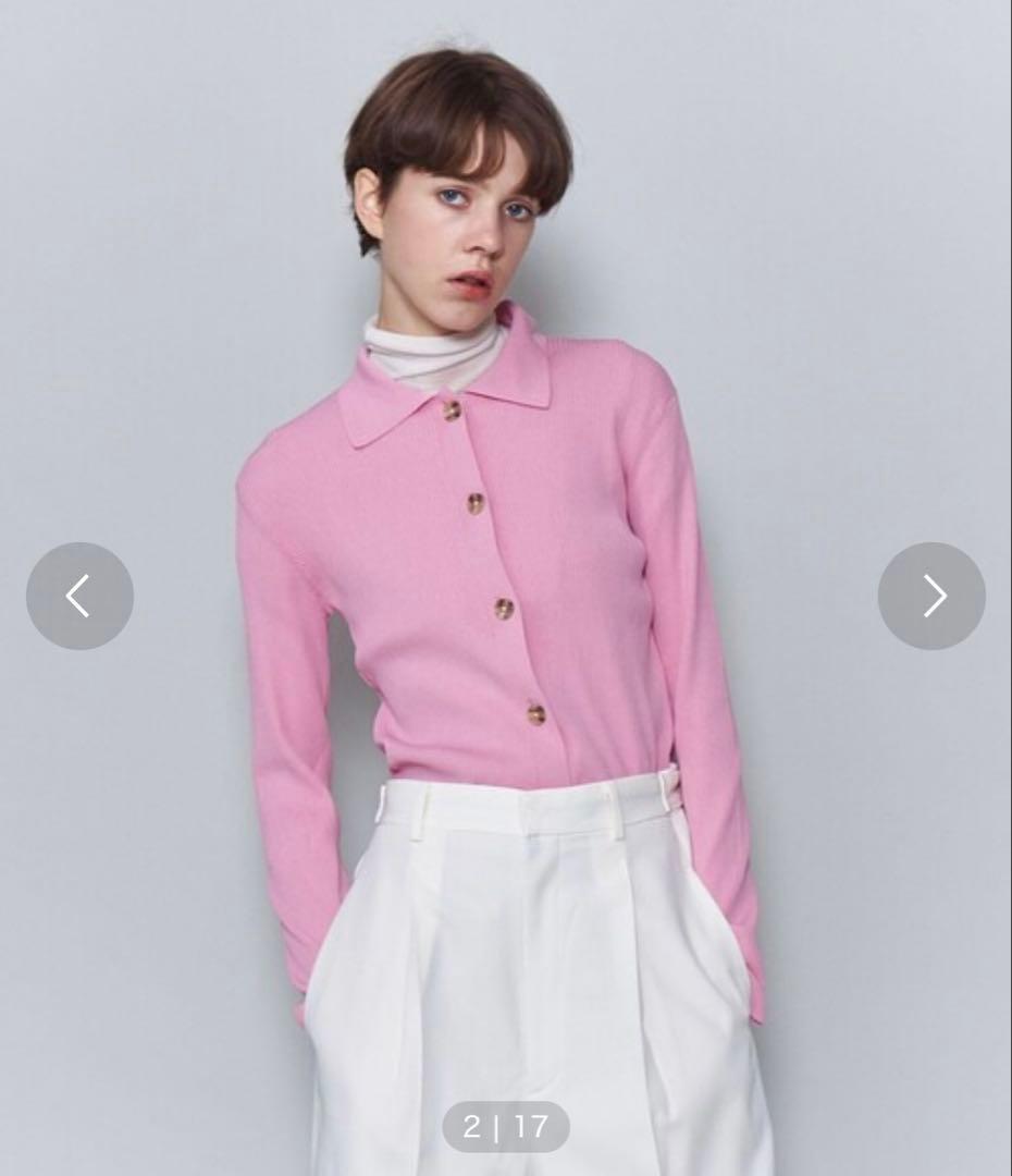 6(ROKU)＞リブシャツカーディガン 2024FW