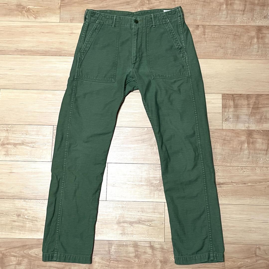 【21時までタイムセール】オアスロウ　ファティーグパンツ　スリム　M