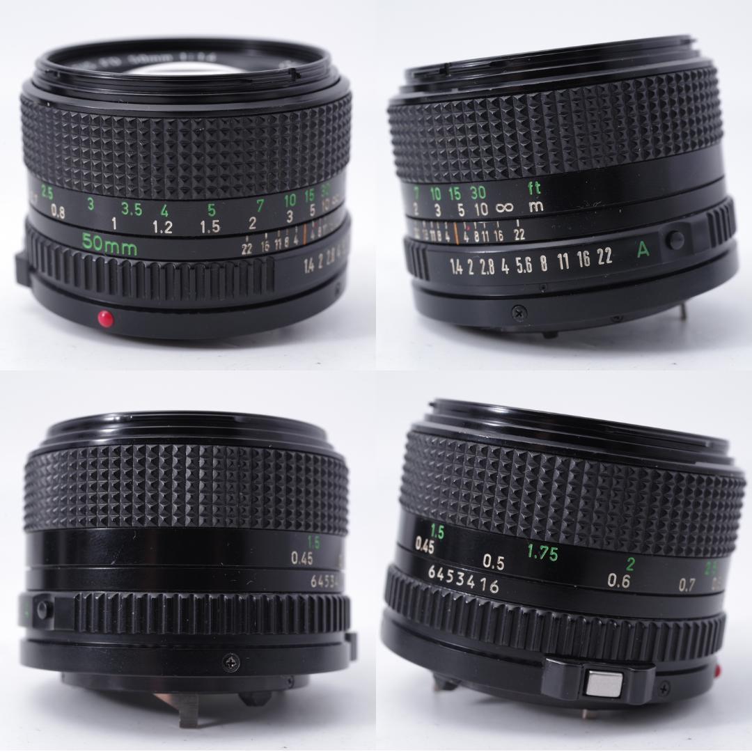 フィルムカメラ CANON LENS NEW FD 28mm F2.8 / 50mm F1.4