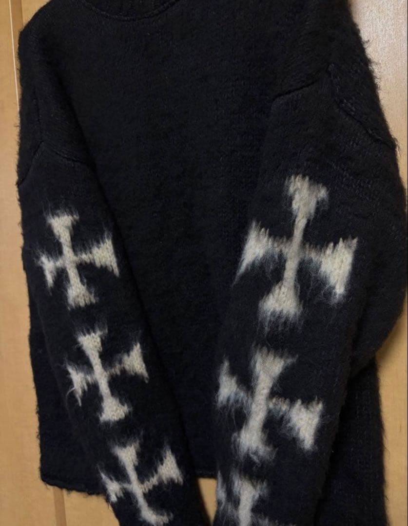 ほぼ新品 ASKYURSELF Brushed Cross Knit