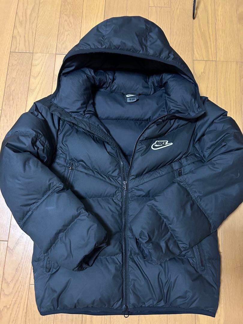 NIKE フード付きダウンジャケット Sサイズ ブラック