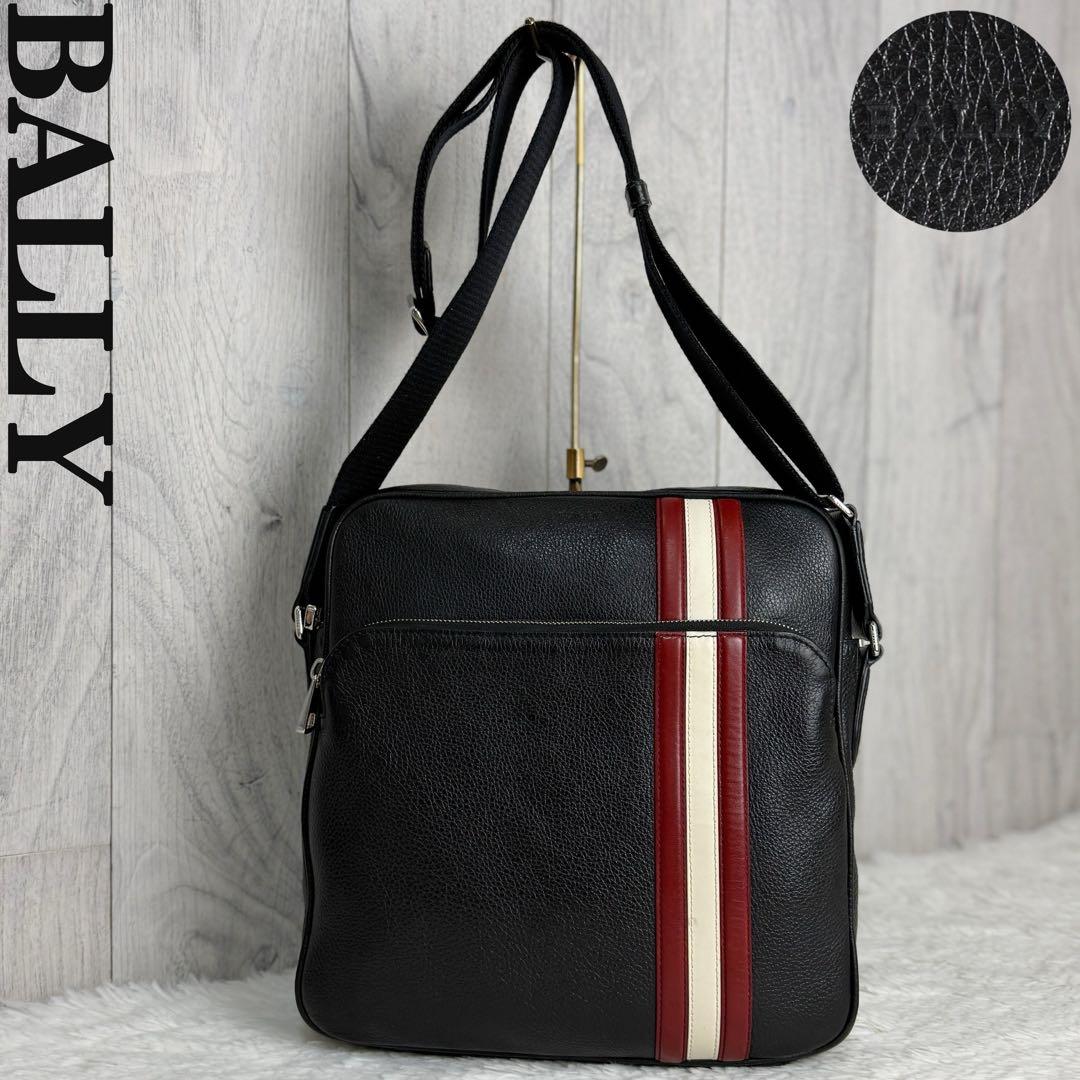 Bally バリー ストライプ レザー ショルダーバッグ トレインスポッティング