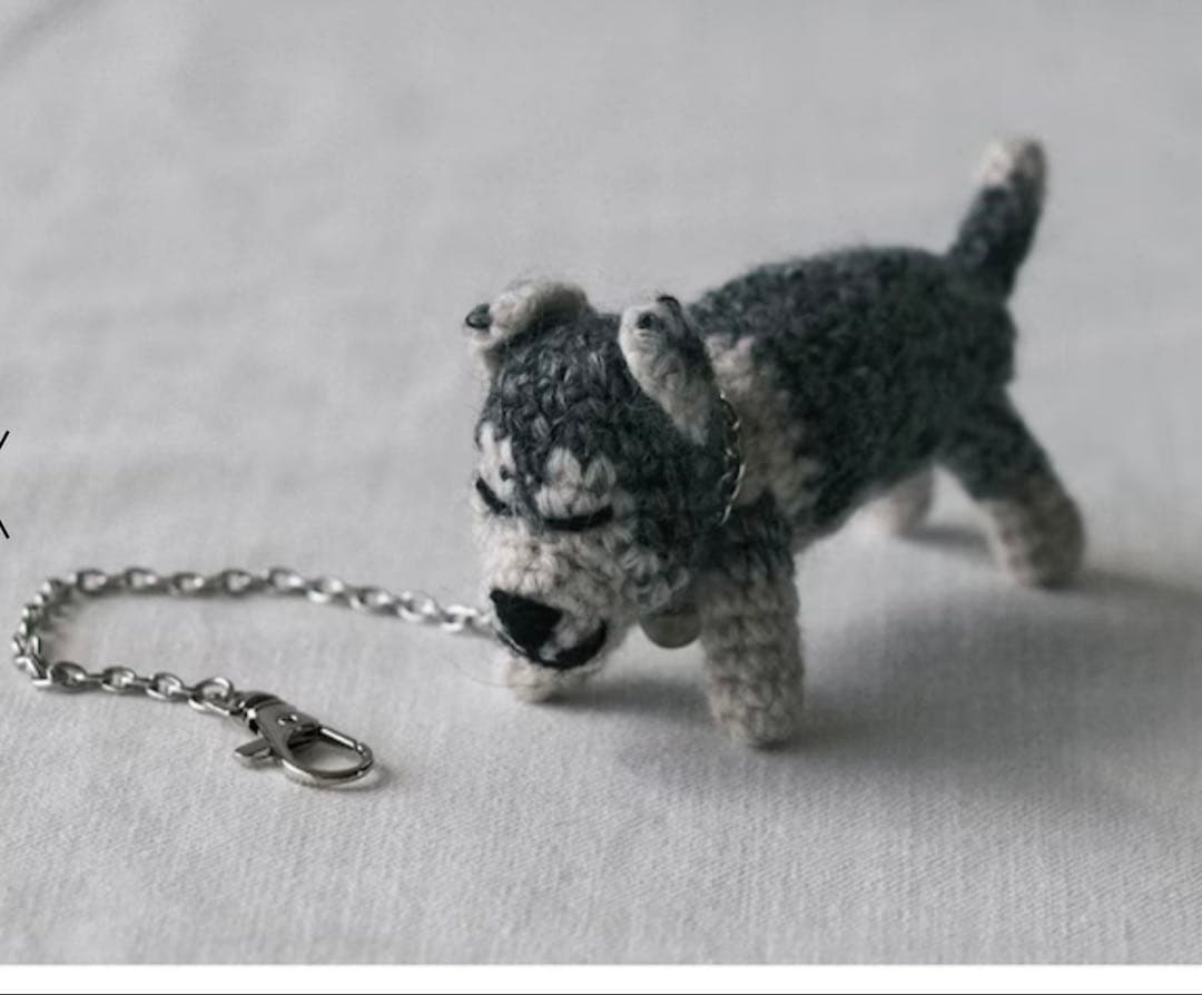 アクセサリー COMBINATION KNIT KEY CHARM WITH CHAIN