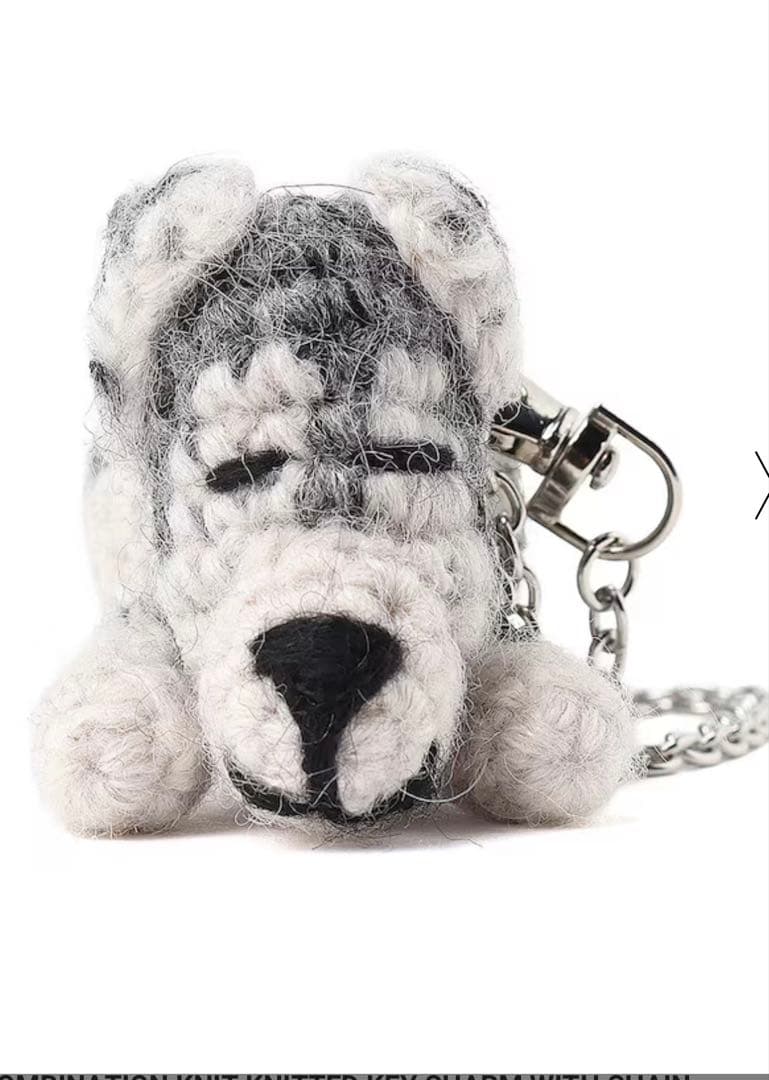 アクセサリー COMBINATION KNIT KEY CHARM WITH CHAIN