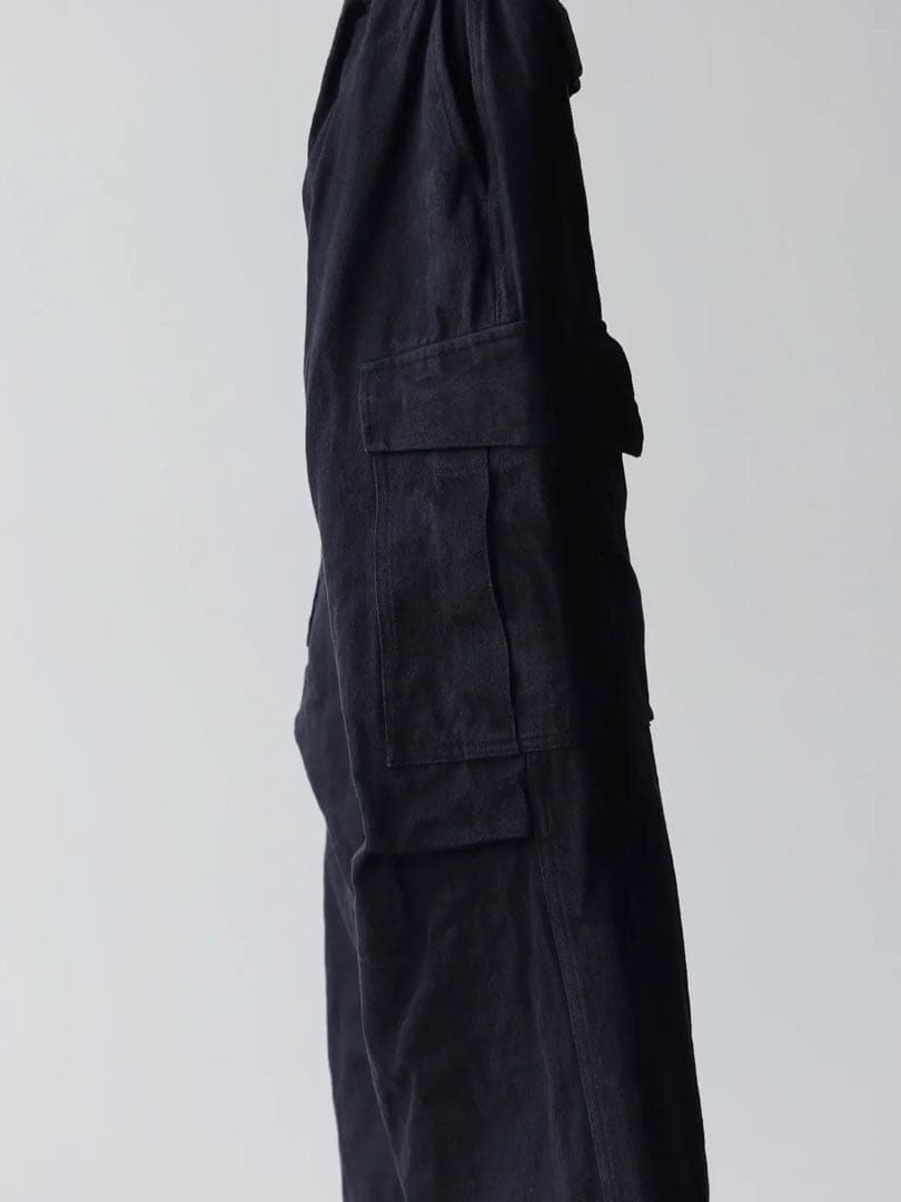 は*ん様 COMOLI 25SS ブラックドリル6Pパンツ　size1