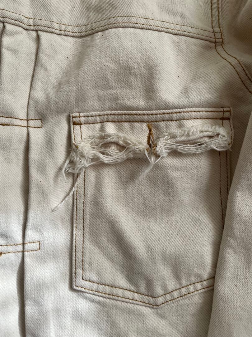 マルジェラ　生成り　gジャン 美品