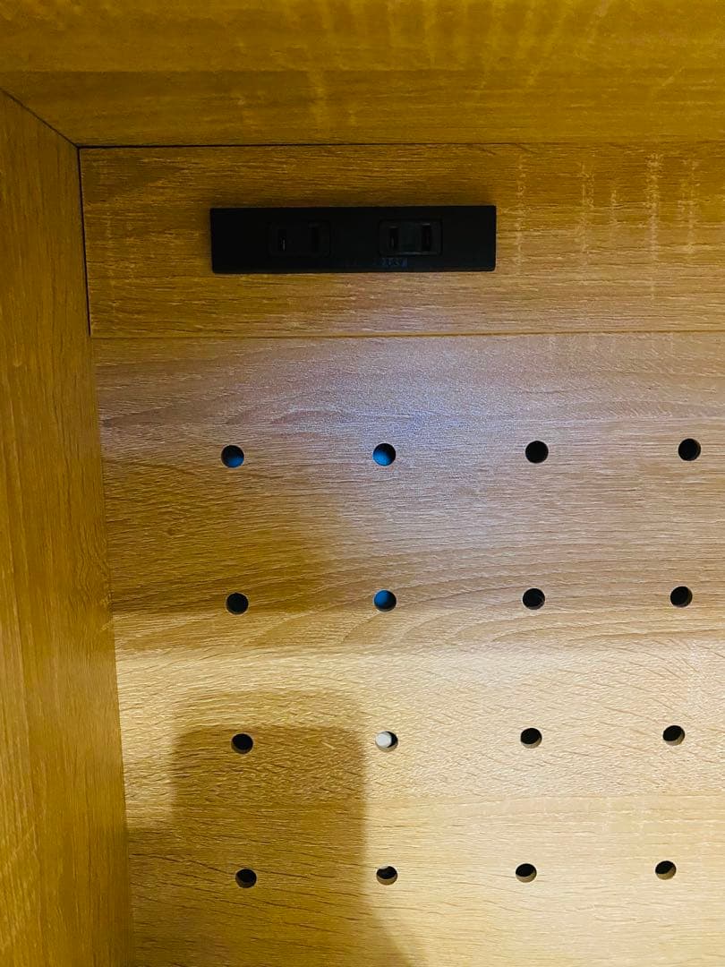 プラム　レンジ台（2口コンセントあり）