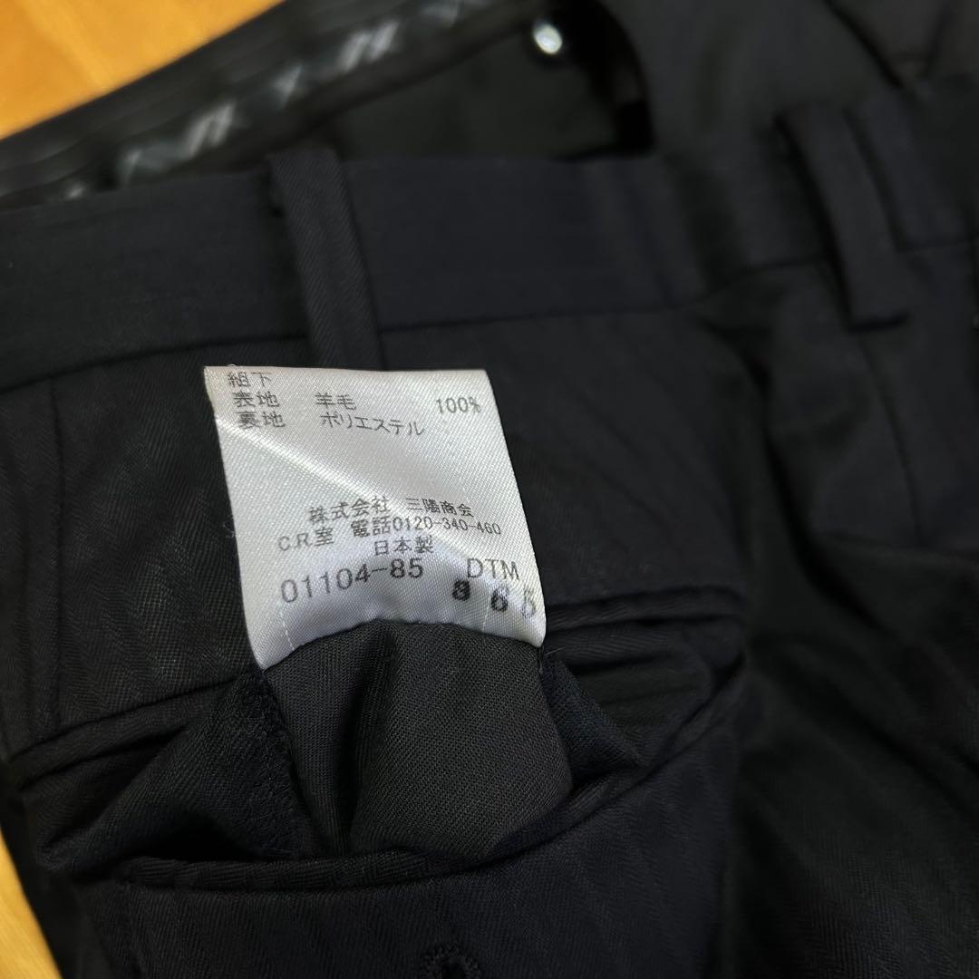 BLACK LABEL CRESTBRIDGE 黒 ビジネススーツ セットアップ