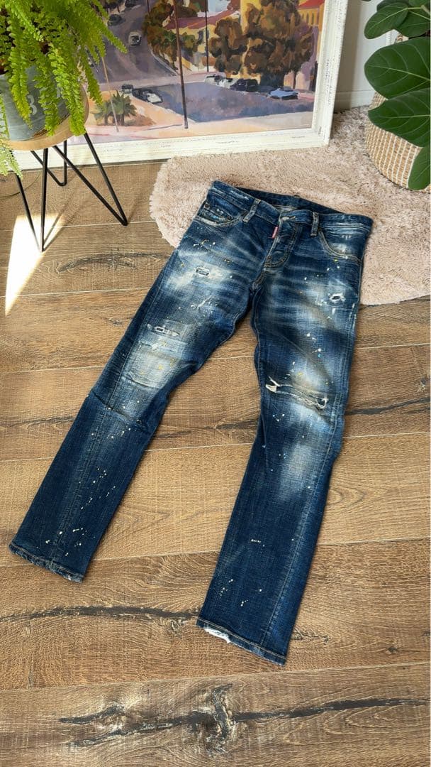 DSQUARED2 ペイントデニム　42