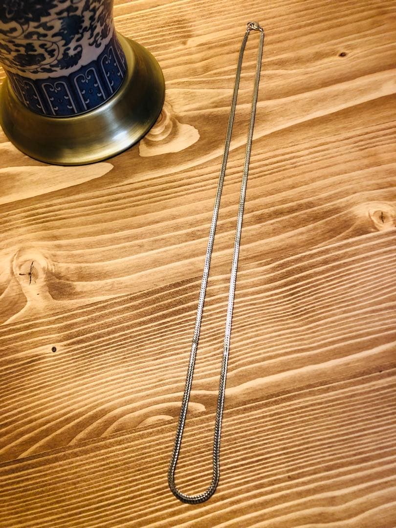 イタリア製　silverロングネックレス