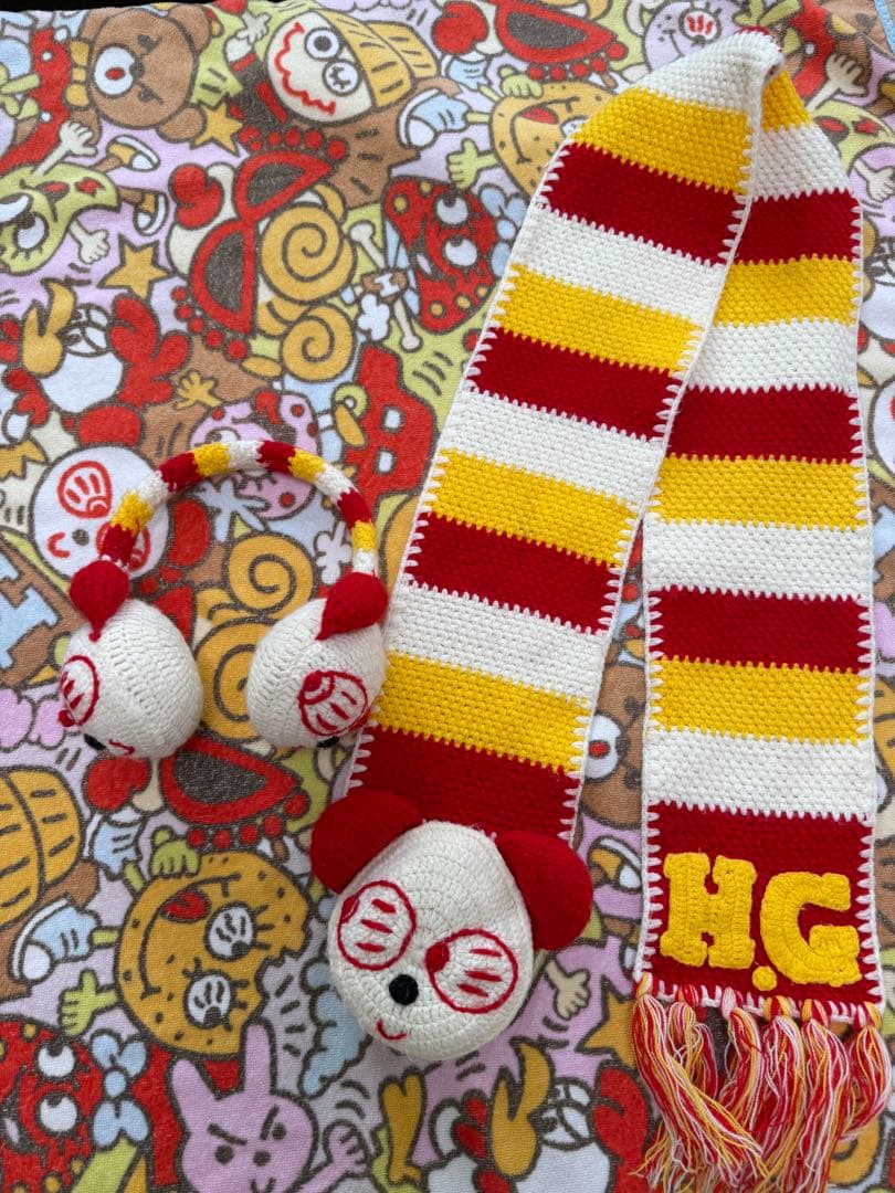 ヒステリックミニ H.G マフラー＆耳あてセット