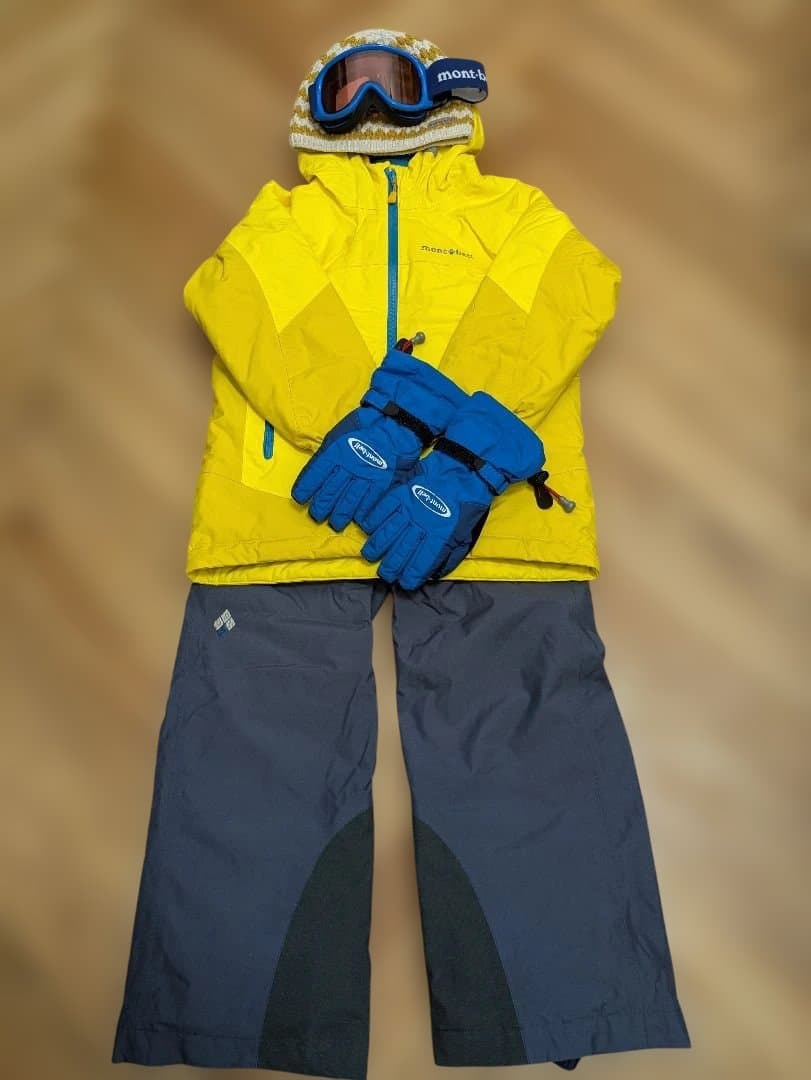 mont-bell子ども用スキーウェアセット　120cm