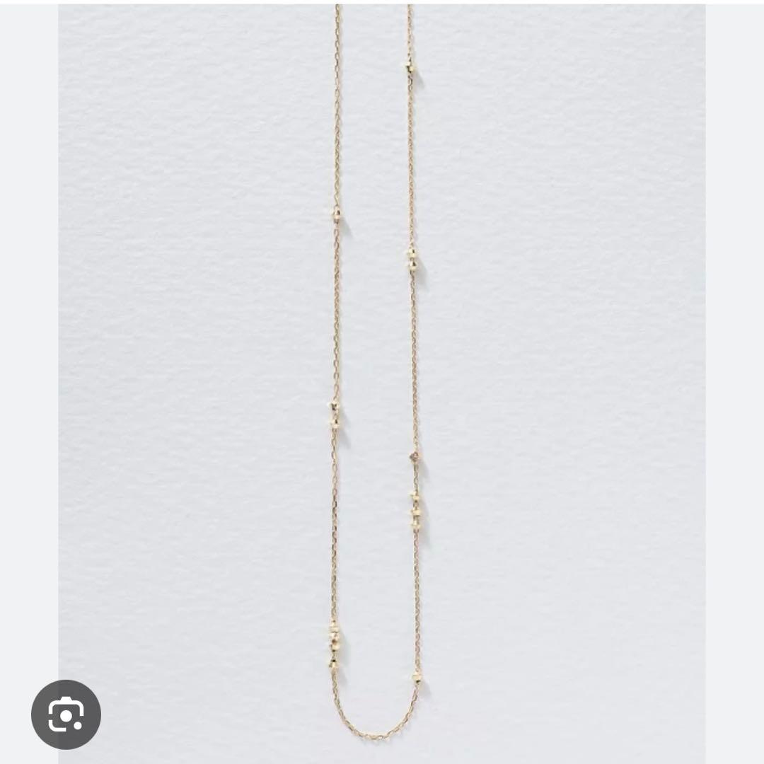 ノワールドプーペ　k10 ミラーボール とばしネックレス