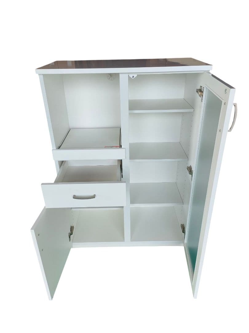 ニトリ　レンジボード　キッチンボード コパン T80MRB WH地域限定配送