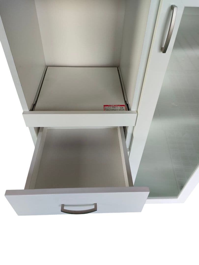 ニトリ　レンジボード　キッチンボード コパン T80MRB WH地域限定配送