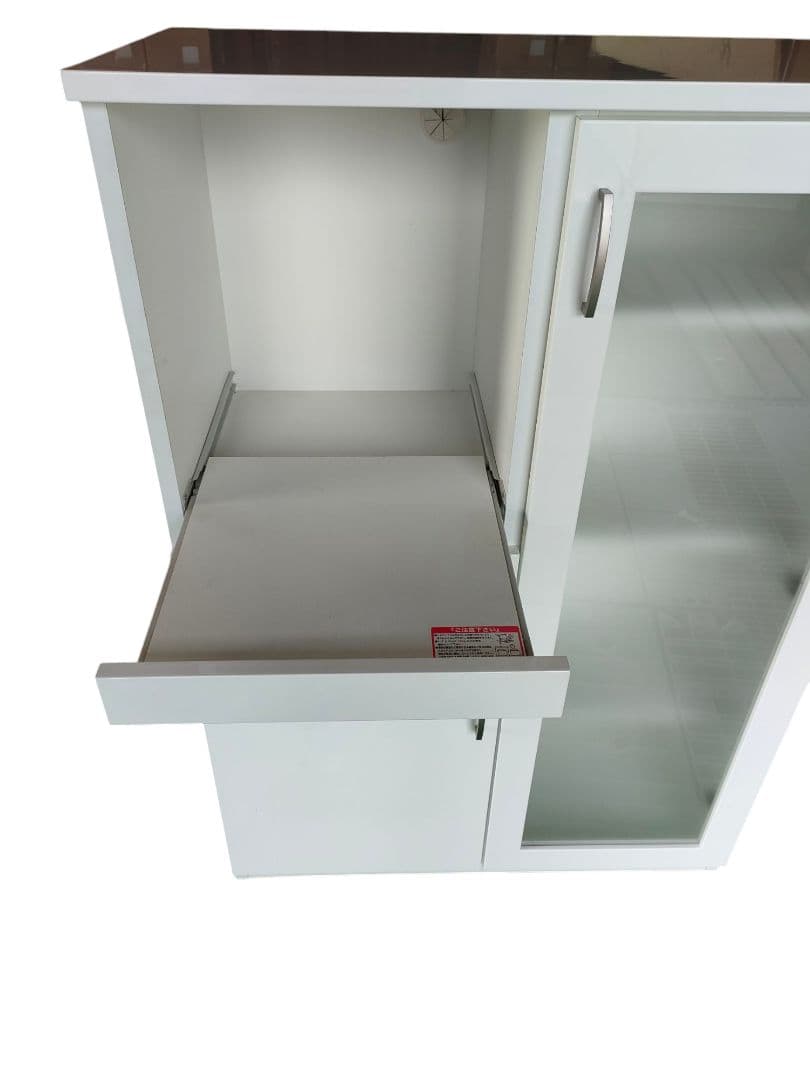 ニトリ　レンジボード　キッチンボード コパン T80MRB WH地域限定配送