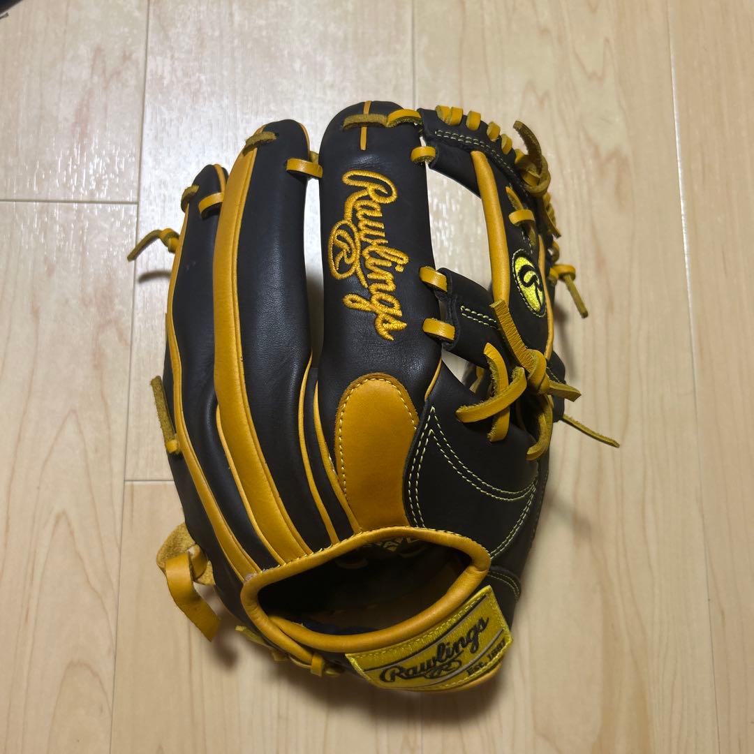 Rawlings Hyper Pro 軟式グローブ 黒/黄