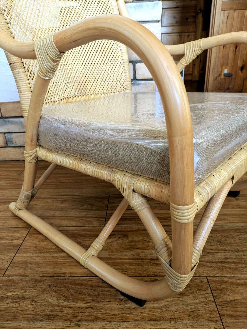 新品　サンフラワーラタン　パーソナルチェア C201KA ブラウン キムラ