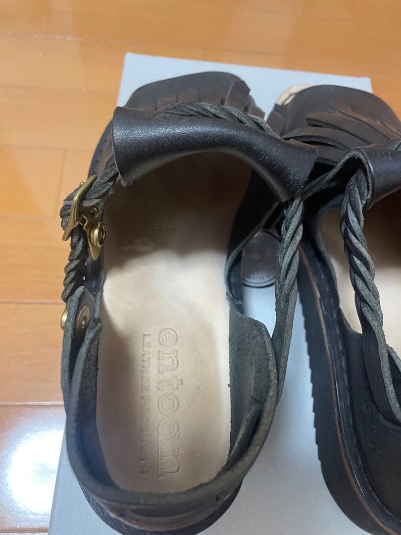 エントアン　entoan フランジサンダル　ほぼ日ストア