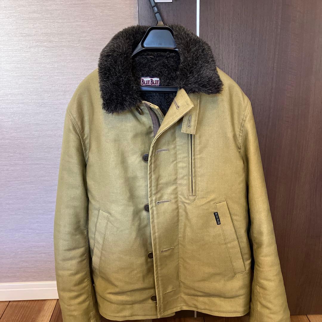 yousuke BLUE BLUE ファー付きミリタリージャケット S