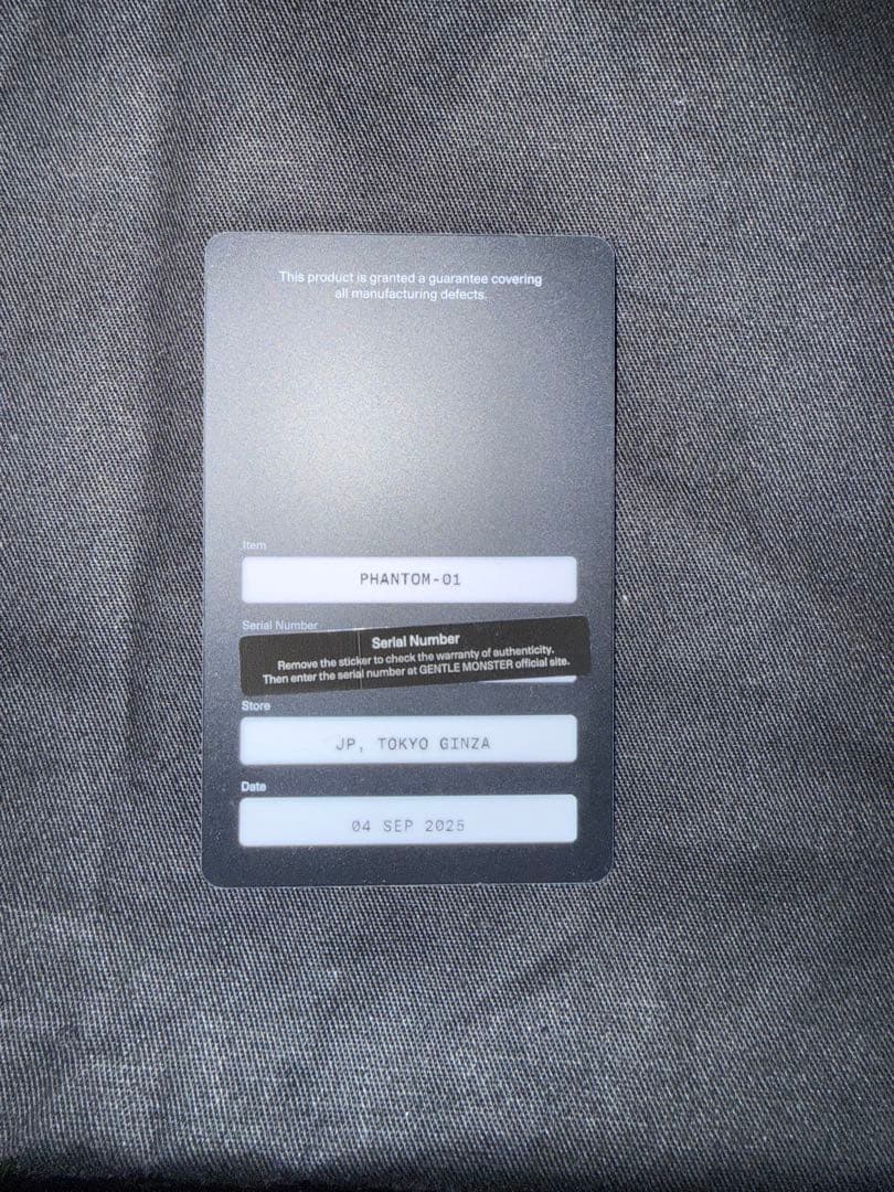 GENTLE MONSTER PHANTOM-01 black 付属品完備