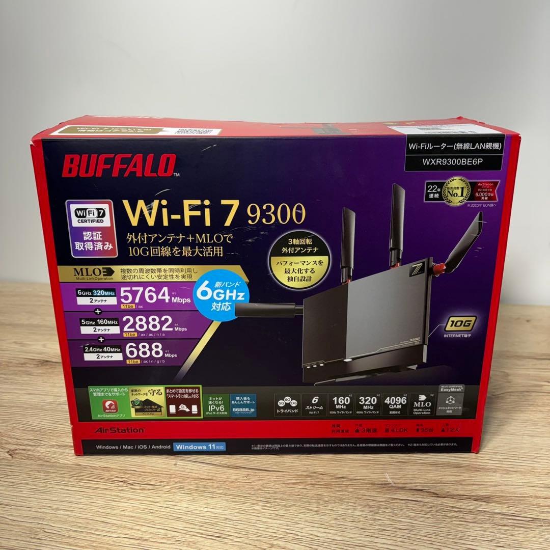 BUFFALO Wi-Fi 7 9300 WXR9300BE6P 管C44