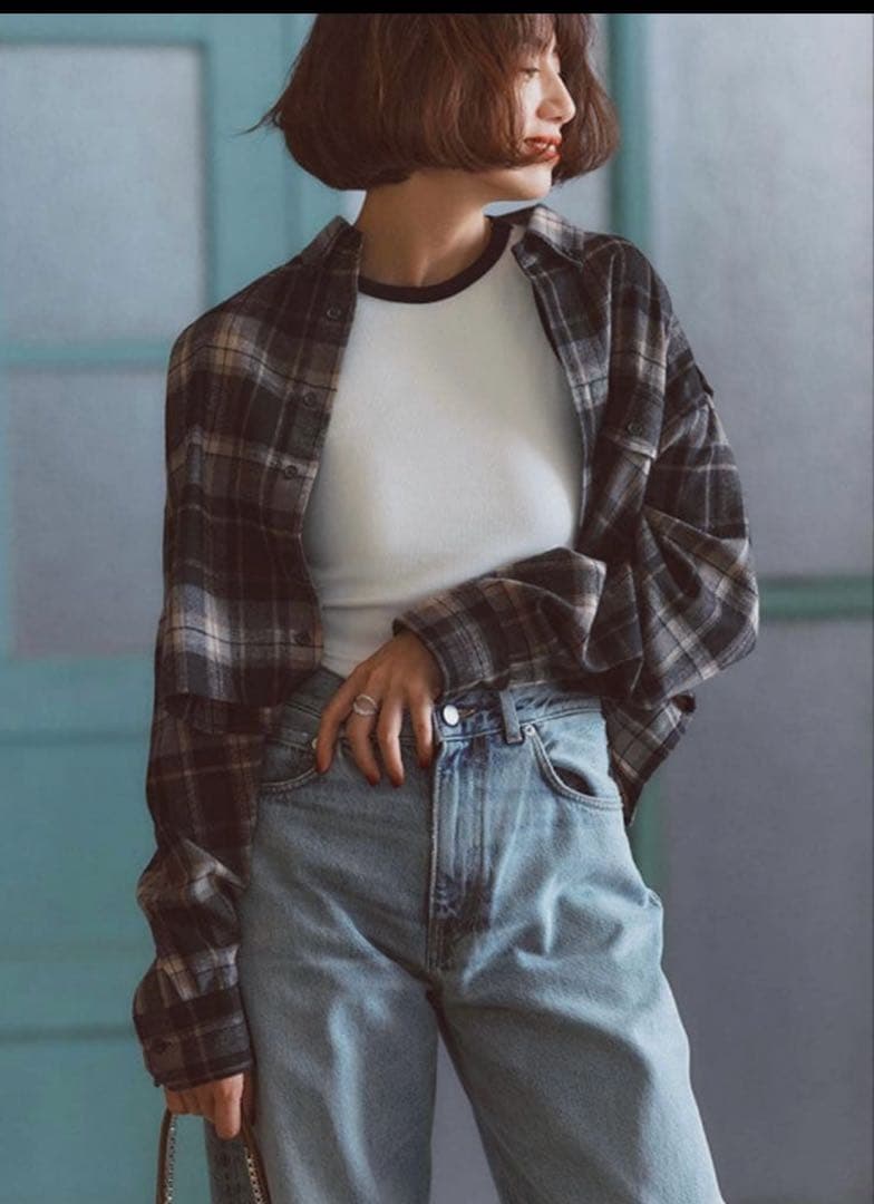 【試着のみ】FORME NbyNaVY 東原亜希エポーレットショートシャツ