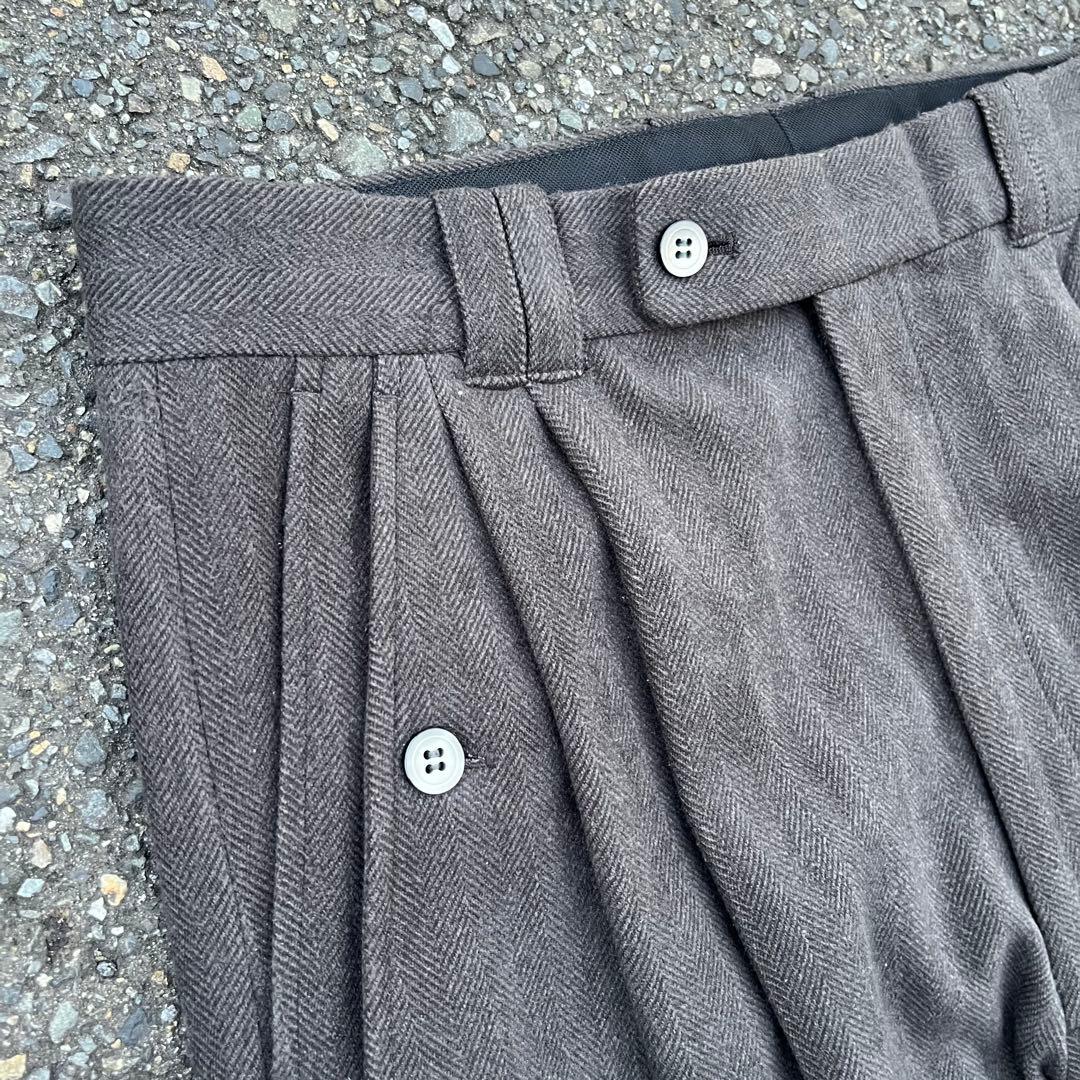 80s 90s Vintage 3タックバギーワイドスラックス ドレープ 34