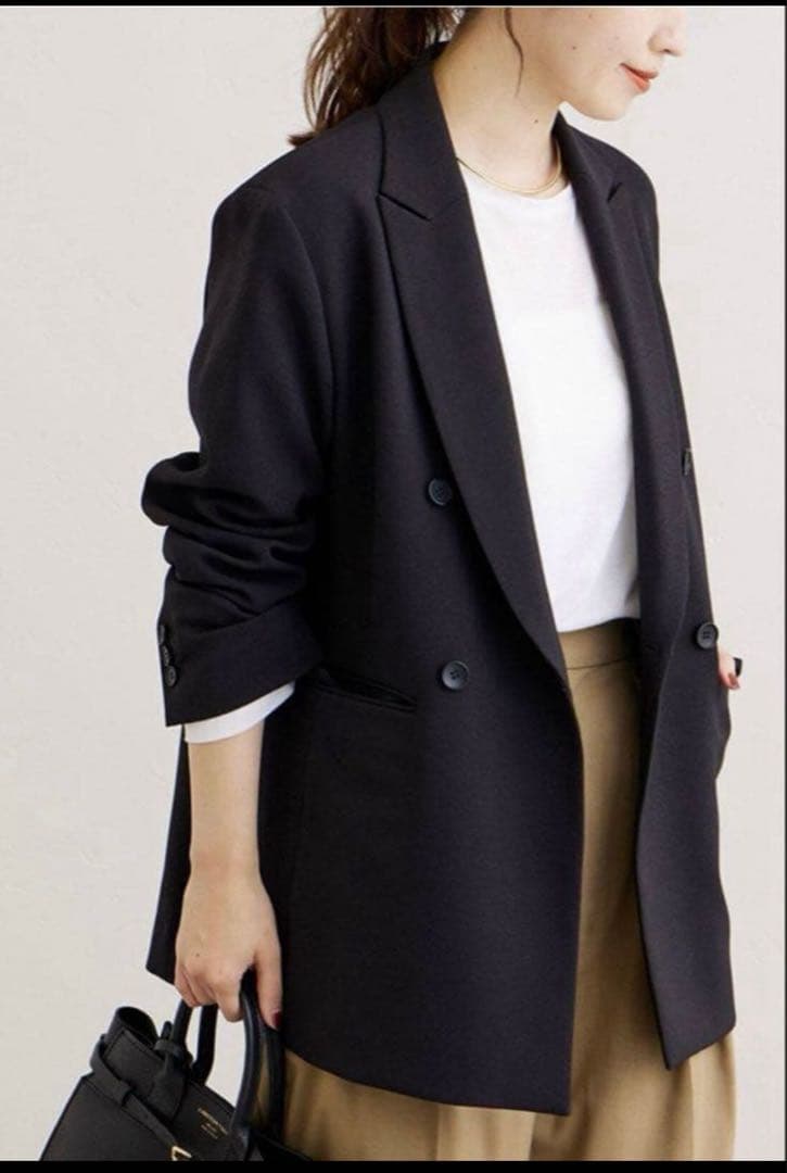 今期 ジャーナルスタンダード　ウールライク ストレッチジャケット　36ブラック