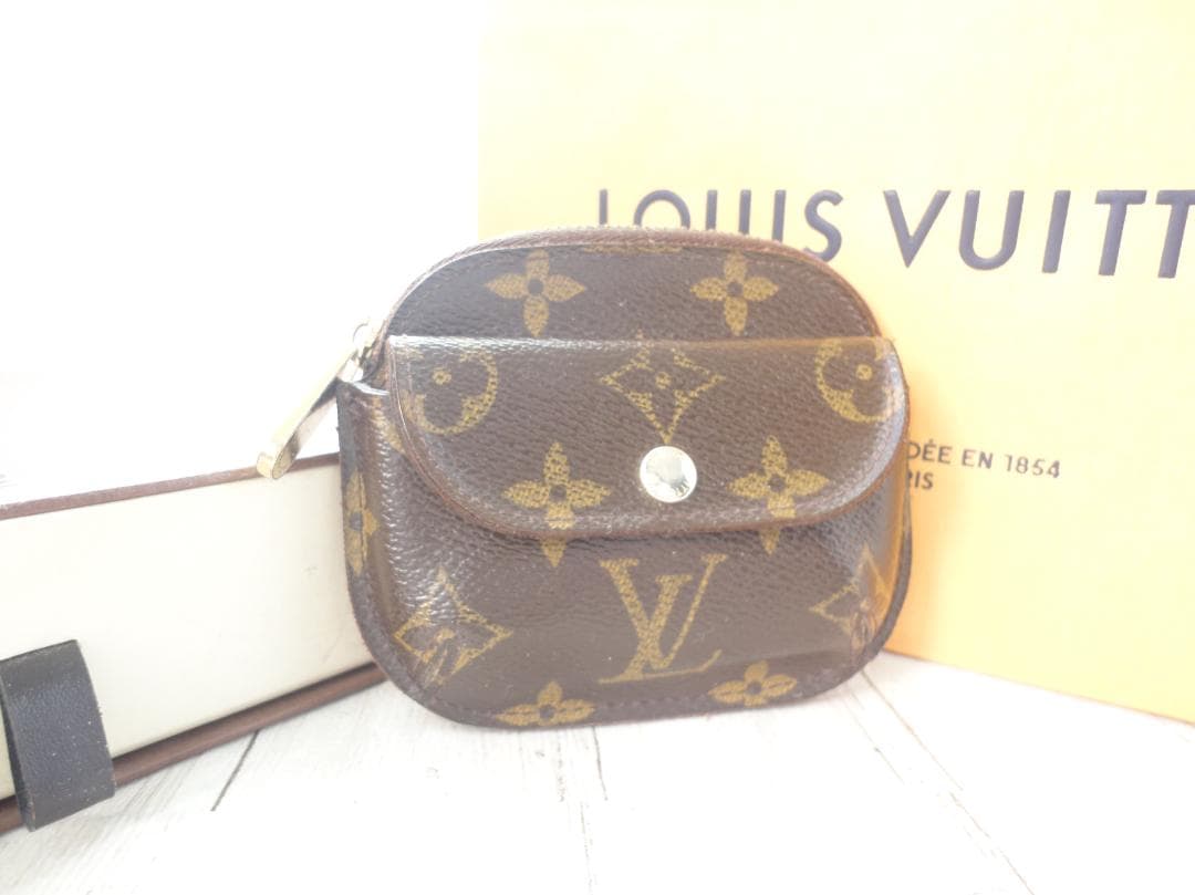 美品★ルイ・ヴィトン モノグラム【ケース】ポルトモネ・シリング★C12