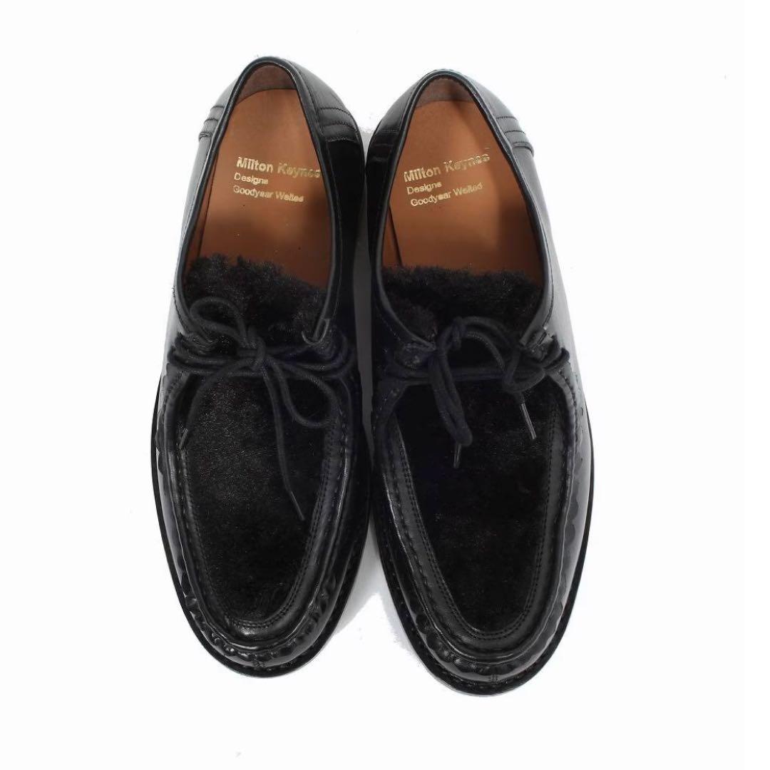 Milton Keynes ミルトンキーンズ ファーメレザーチロリアンシューズ