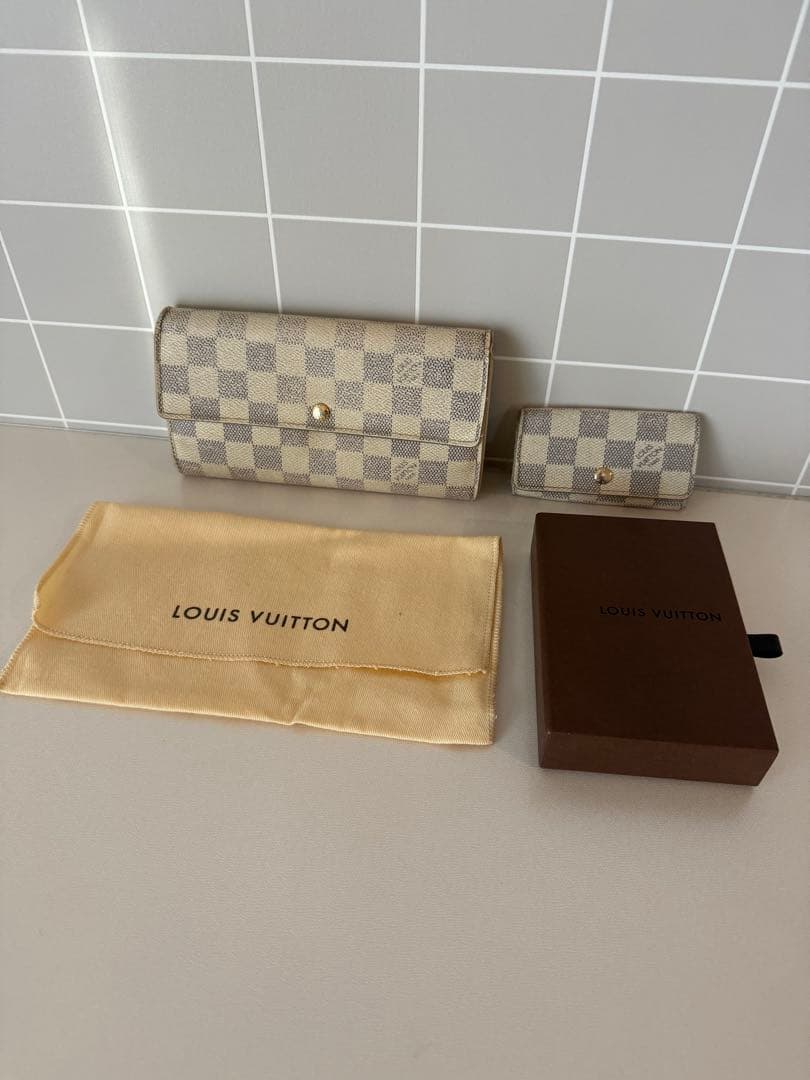 ２点セット　ルイヴィトン 長財布 キーケース　ポルトフォイユ サラ　ダミエ