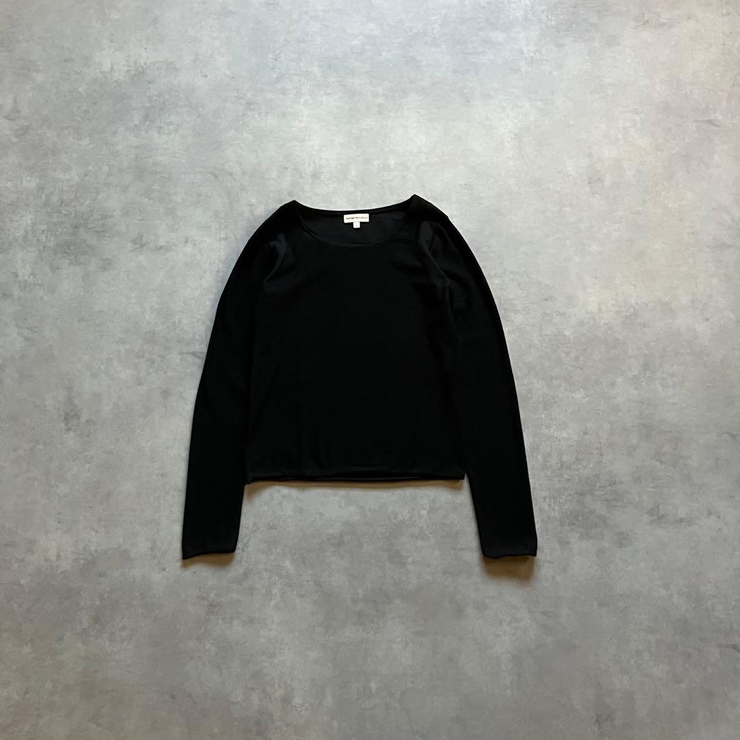 トップス 00s archive emporio armani silk cutsew
