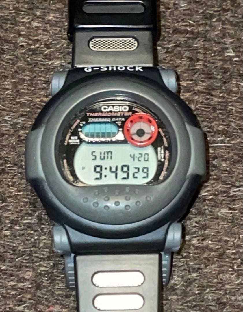 G-SHOCK ジーショック 旧型 DW-001 赤目 ジェイソン BK×GRY