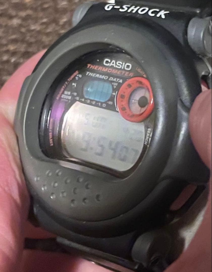 G-SHOCK ジーショック 旧型 DW-001 赤目 ジェイソン BK×GRY