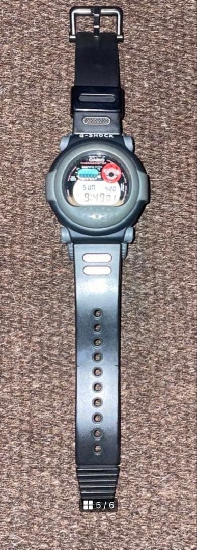 G-SHOCK ジーショック 旧型 DW-001 赤目 ジェイソン BK×GRY