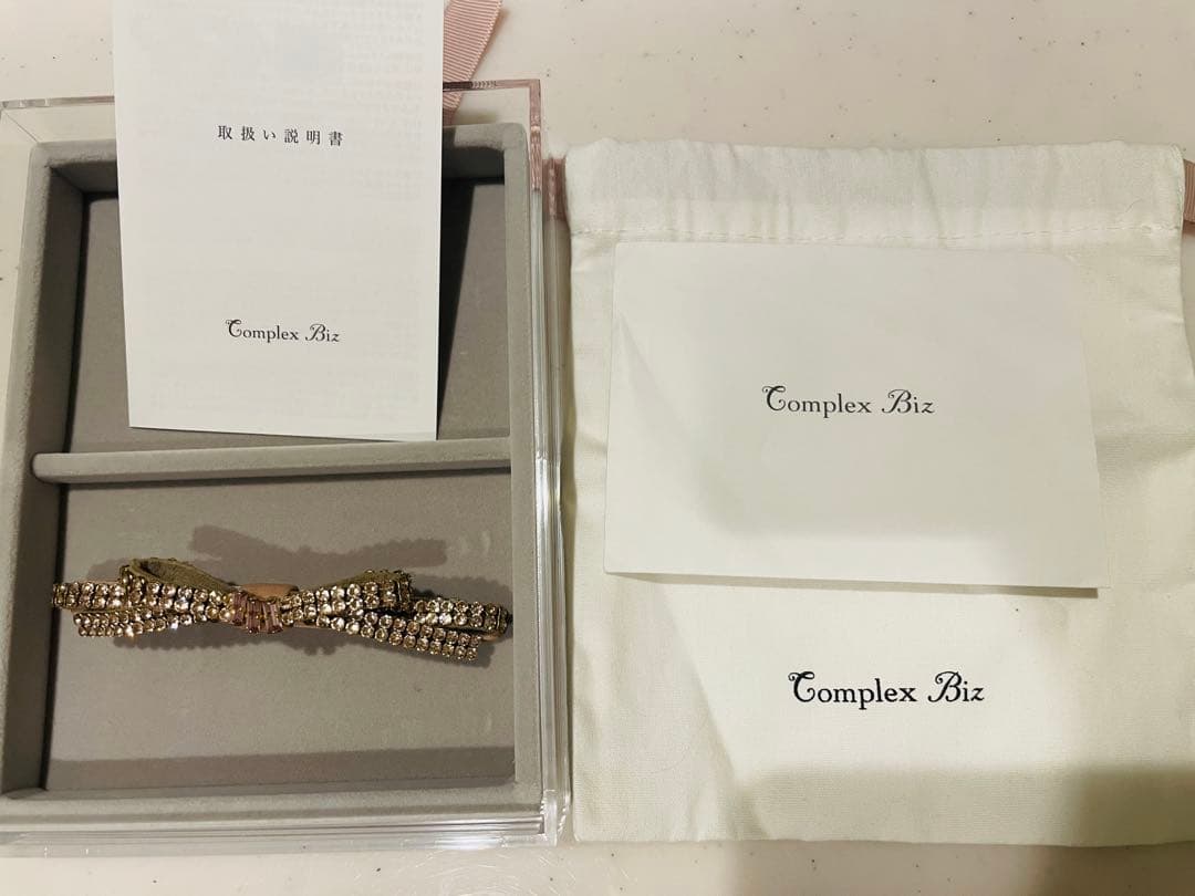 タイムセール！Complex Biz リボン型ヘアバレッタ　ピンク