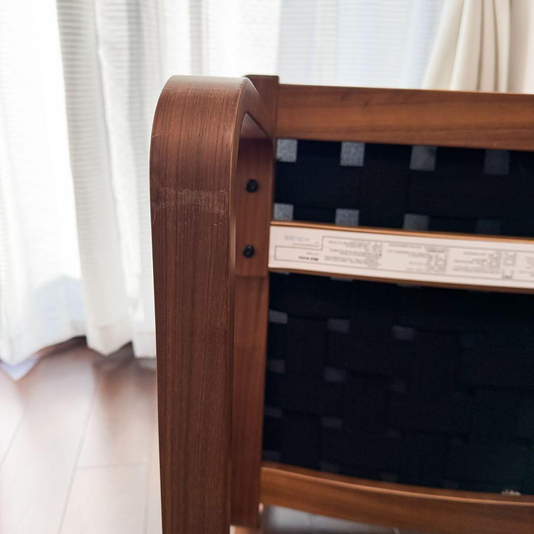 無印良品 リビングでもダイニングでもつかえるソファチェア・ウォールナット材