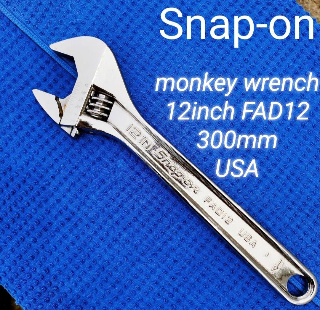 スナップオン　snap-on　12in 　FAD12　モンキー　レンチ　300