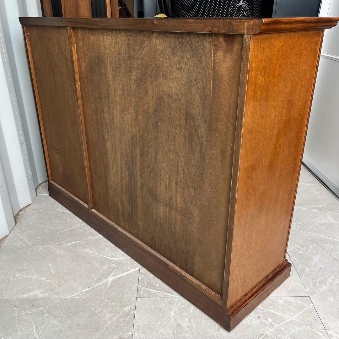 取付無料！葉山家具 勇峰工芸 天然木おしゃれアンティーク調花柄サイドボード ✨