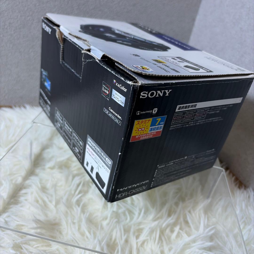 【極美品】SONY HDR-CX550V ビデオカメラ 付属品多数