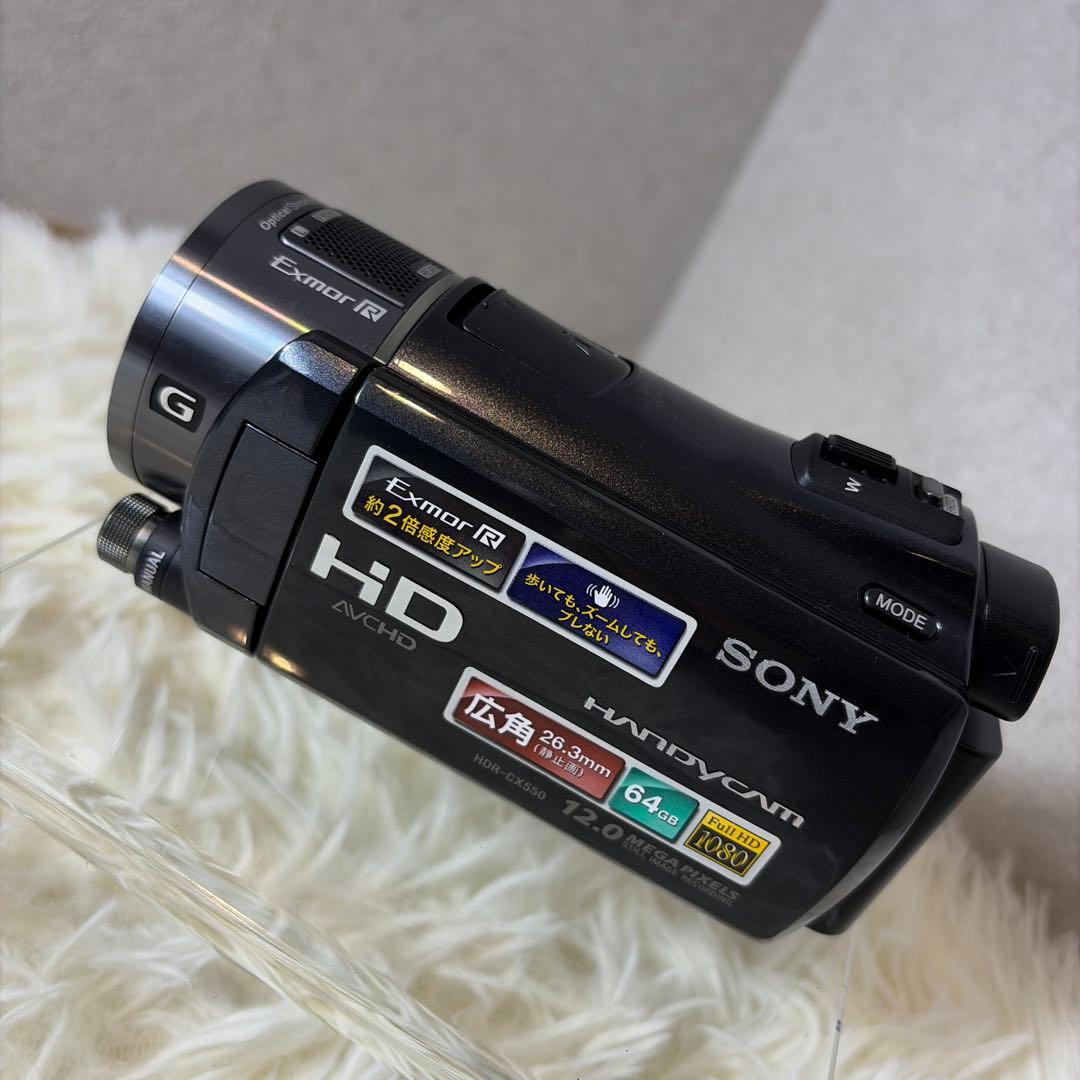 【極美品】SONY HDR-CX550V ビデオカメラ 付属品多数