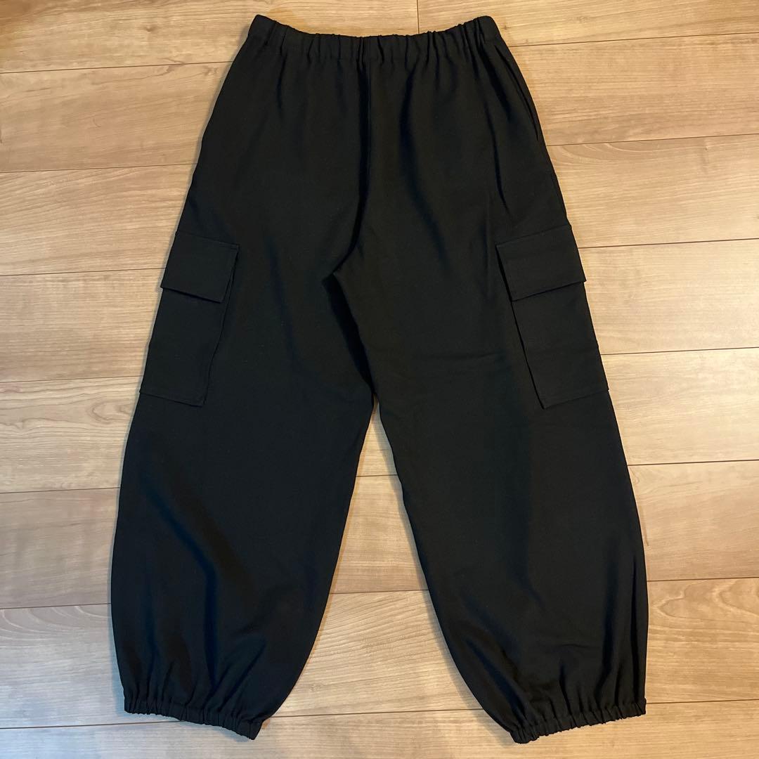 まる様　Curensology／カレンソロジー／ストレッチカーゴパンツ　ブラック