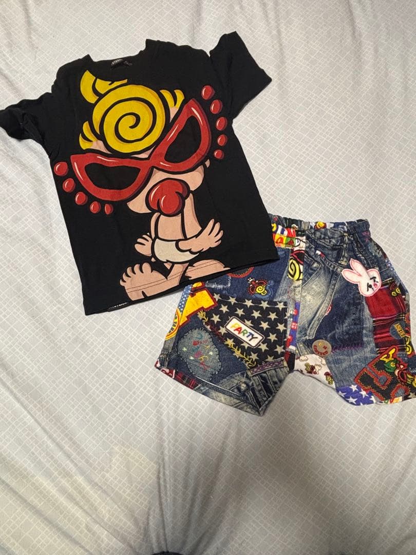 美品☆HYSTERIC MINI Tシャツ&ハーフパンツセット　100